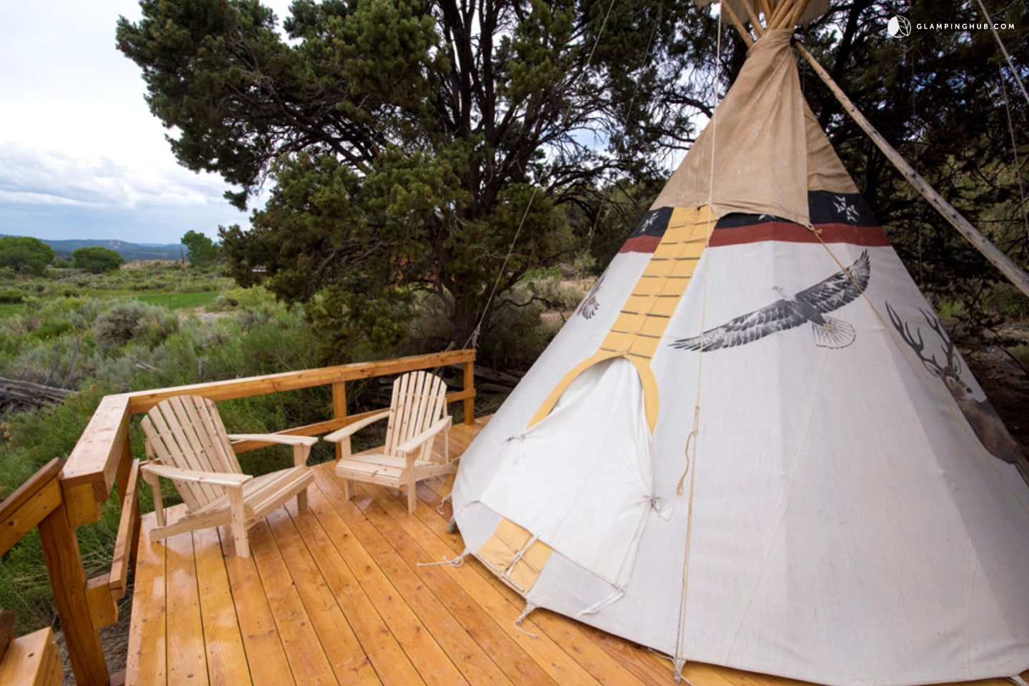 5 star glamping tipi in utah canyon country