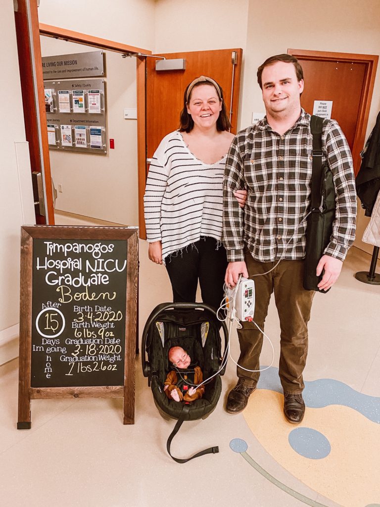 NICU graduation photo