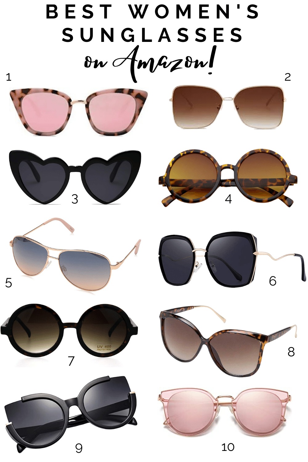 Best Women's Sunglasses on Amazon! Cherrington Chatter