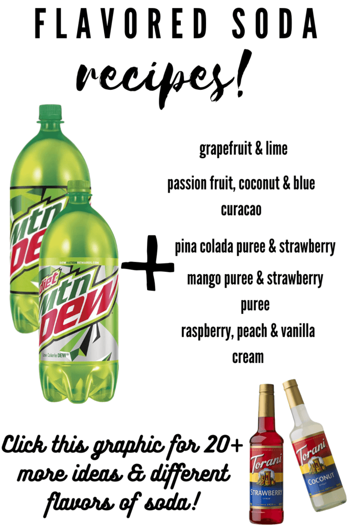 mountain dew flavored sodas